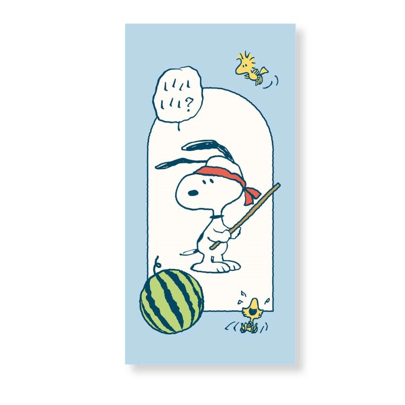 PEANUTS SNOOPY 伊予和紙ぽち袋 大 スヌーピー/スイカ割り